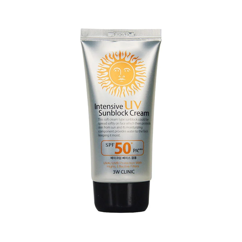 3w clinic intensive Uv sunblock cream spf50 Pa 70ml