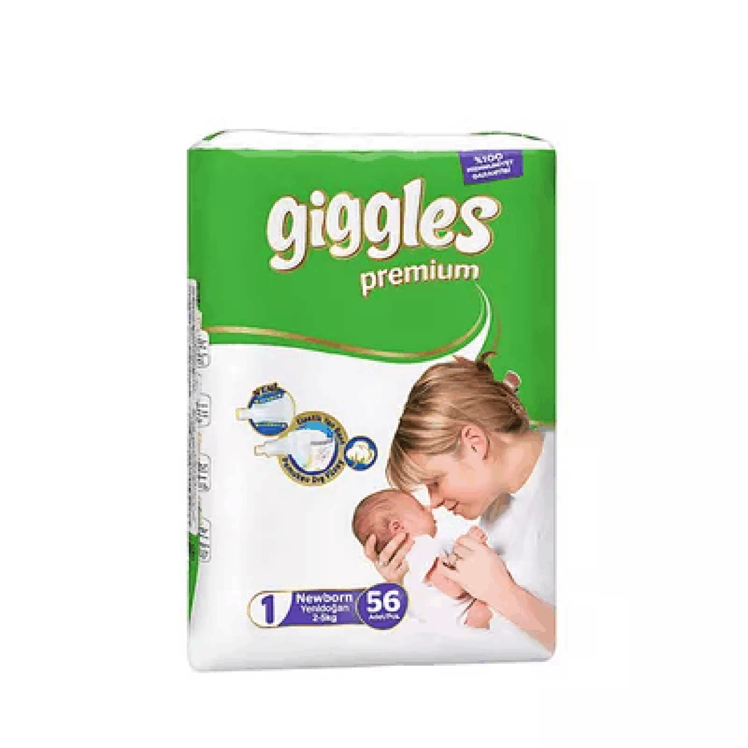 Giggles Premium Baby Diaper 1 Newborn 2 5 kg scaled