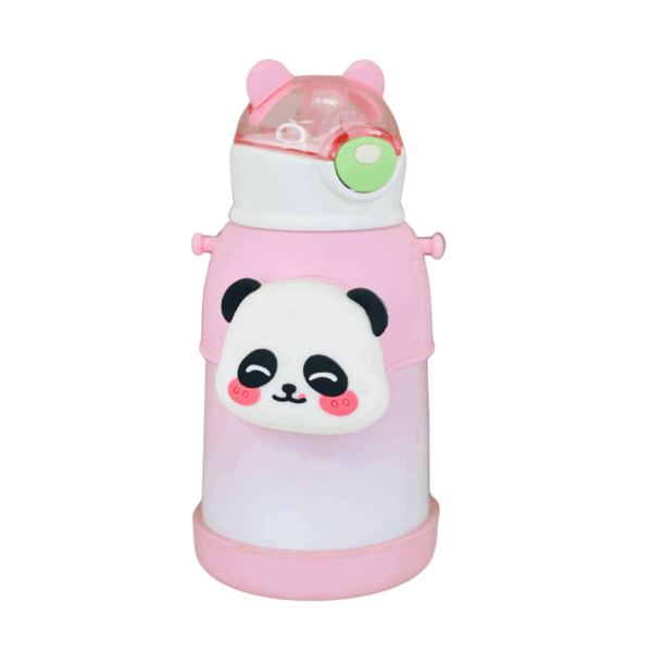 Panda Stainless Steel Kids Water Bottle 500ml - Image 2