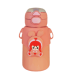 Cute Girl Stainless Kids Water Bottle with INSULATED SIPPER 500ml