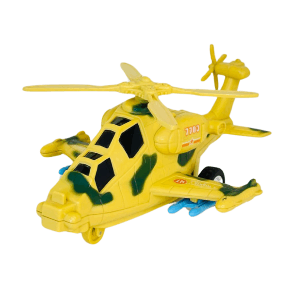 Helicopter Friction Light Up & Sound Push Pull Action Toy