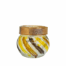 Glass Storage Jar with Colorful Lid