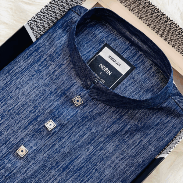 Nobin Cotton Regular Fit Panjabi For Men | NOBIN - Image 3