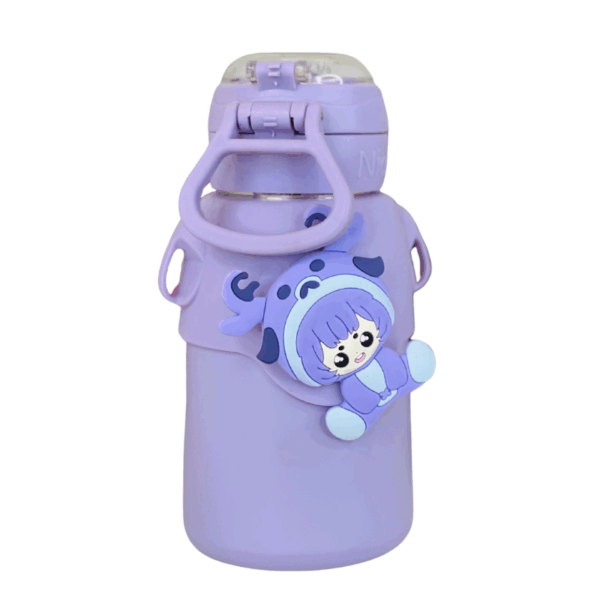 Kids Water Bottle with Straw And Stainless 520ml - Image 2
