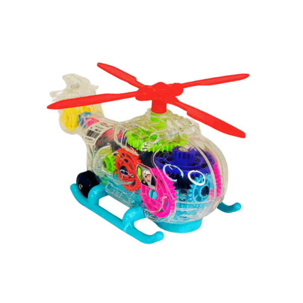 Transparent Helicopter Musical Sound Toy
