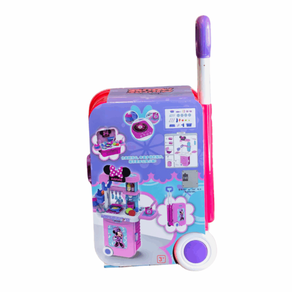 Little Luggage 8 Pcs Minnie Mouse Kitchen Set 2 IN 1 Home Toys | Baby Toy For Children’s - Image 2