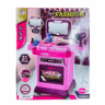 Trolley Case Girls Beauty 8 Pcs Makeup Table Set Toy | Pretend Play Vanity Table for Girls Kid