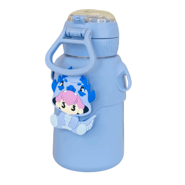 Kids Water Bottle with INSULATED SIPPER Stainless Steel 500ml - Image 2