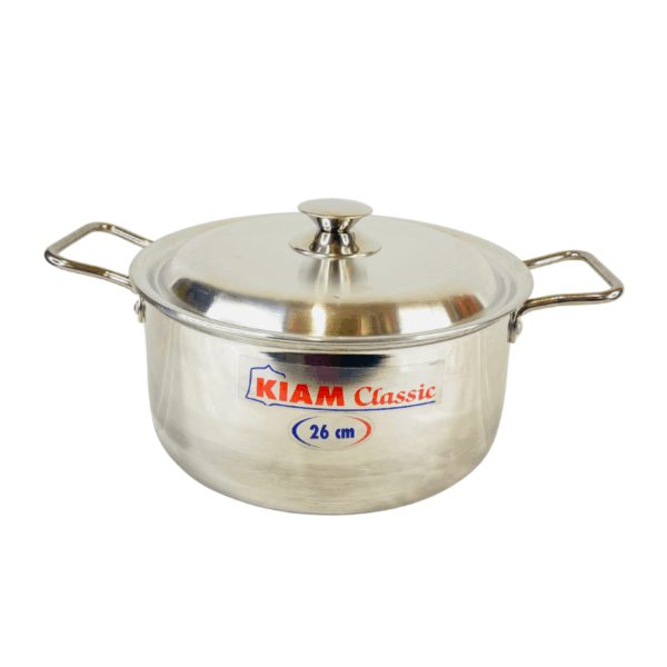 Kiam Classic Belly Shape Saucepan 26cm Casserole With Aluminum Lid.