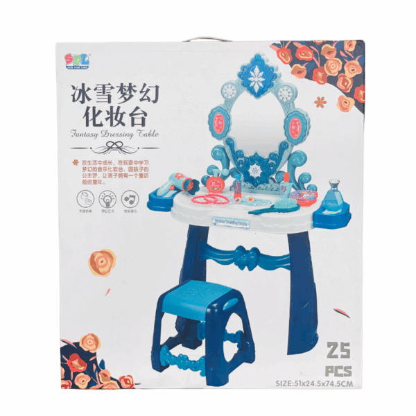 Princess Vanity 25 Pcs Dressing Table Set Toy | Pretend Play Vanity Table for Girls