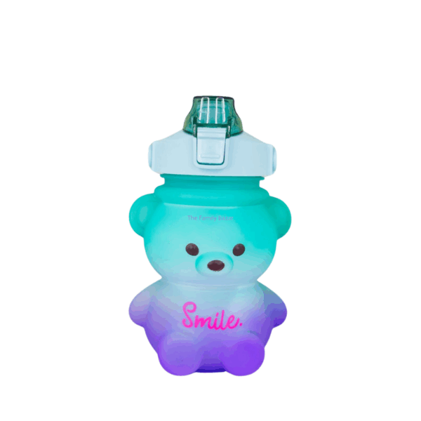 Summer Bear Water Bottle With Straw 1000ml