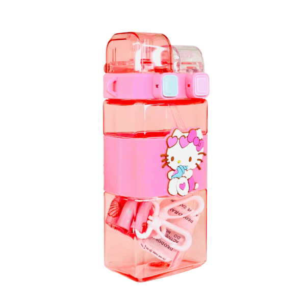 Eco-Friendly BPA Free Water Bottles with Straw 580ml - Image 2