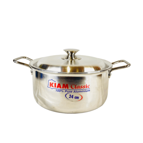 Kiam Classic Belly Shape Saucepan 24cm Casserole With Aluminum Lid.