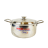 Kiam Classic Belly Shape Saucepan 24cm Casserole With Aluminum Lid.