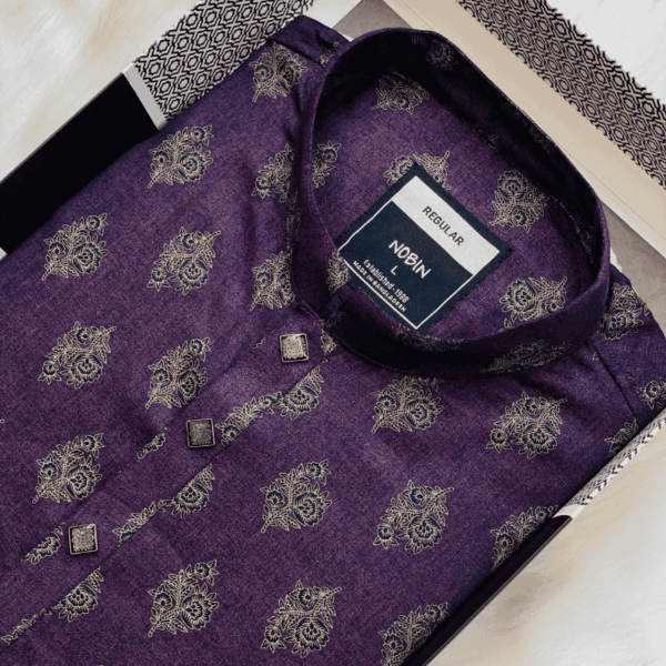 Nobin Cotton Casual Panjabi For Men | NOBIN - Image 3