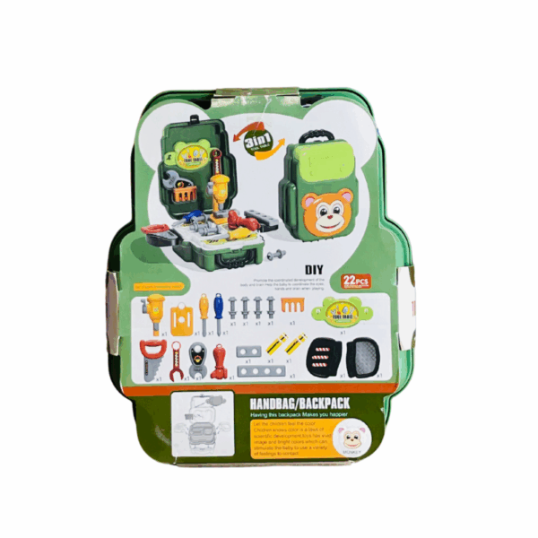 School Bag 22 Pcs 3 in 1 Carpenter Tools Playset Toy | Kids Toy For Children’s