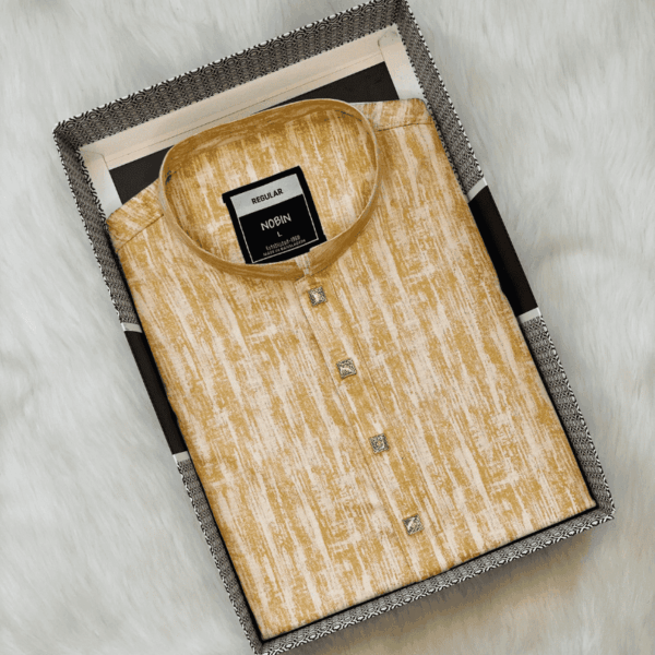 Regular Fit Cotton Casual Panjabi For Men | NOBIN - Image 3
