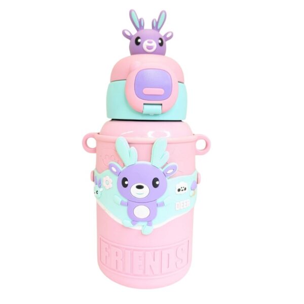 Stainless Kids Water Bottle with INSULATED SIPPER 500ml - Image 5