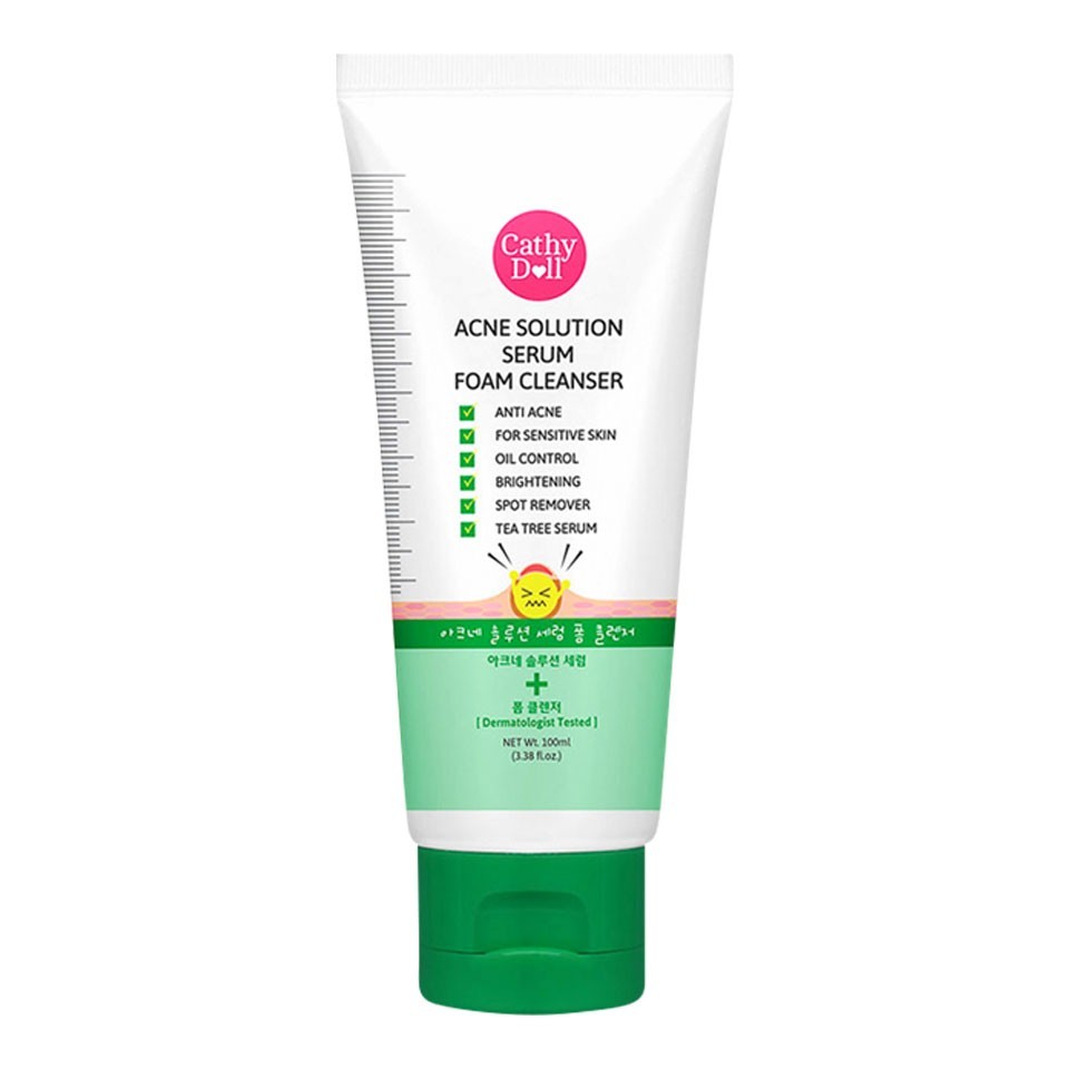 Cathy Doll Acne Solution Serum Foam Cleanser 100ml