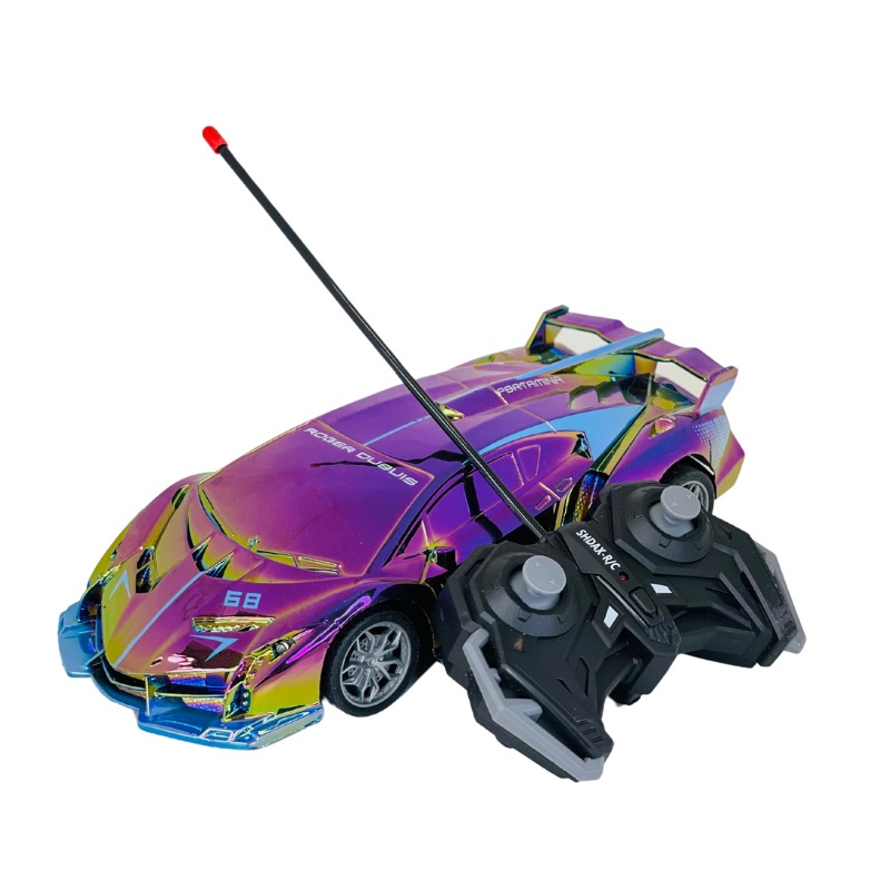 Glossy purple lamborghini car