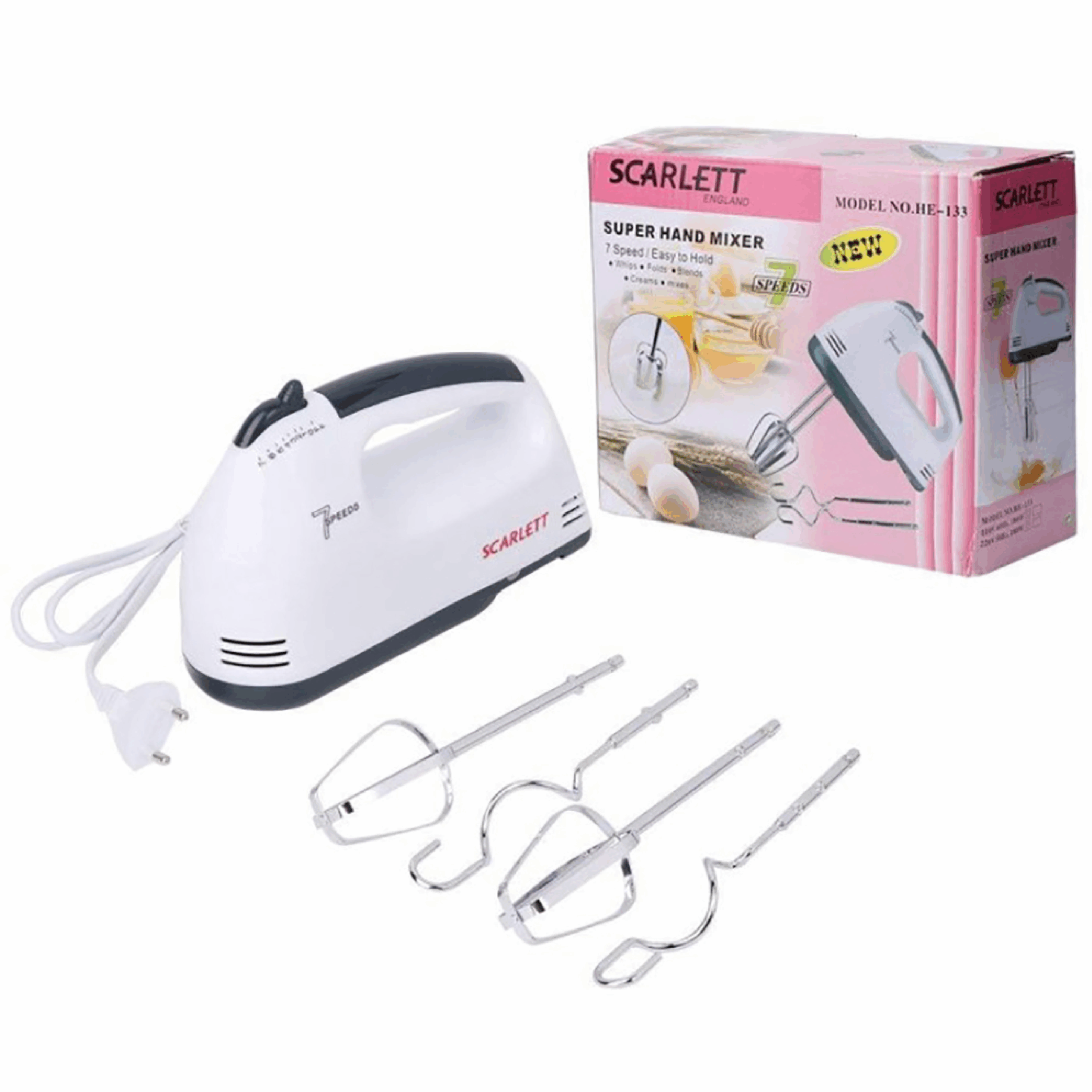 Hand Mixer HE 133 Scarlett scaled
