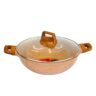 Kiam Die Casting Wok Pan With Wooden Handle 24 cm
