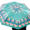 Vintage Pastel Floral Print Auto Open & Close Folding  Umbrella