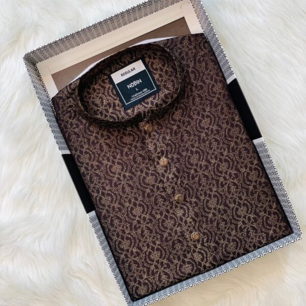 Nobin Cotton Regular Fit Panjabi For Men | NOBIN - Image 3