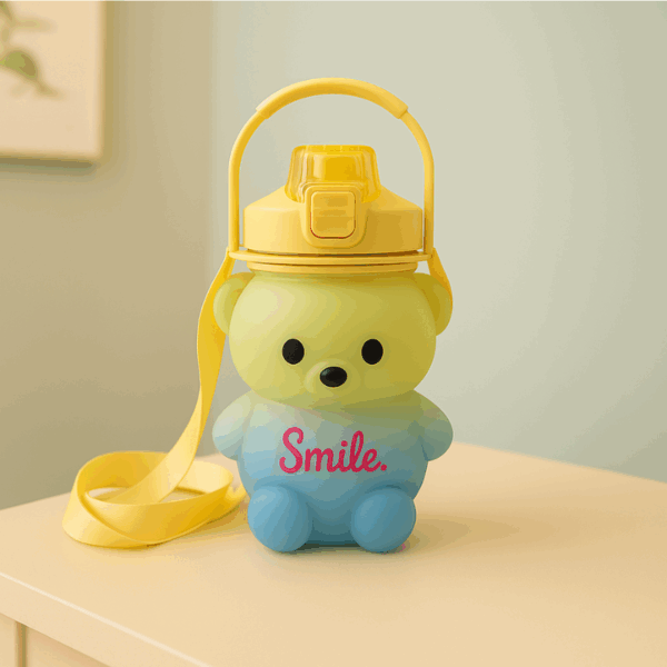 Bear Water Bottle with Straw 580ml | BPA-Free - Image 4