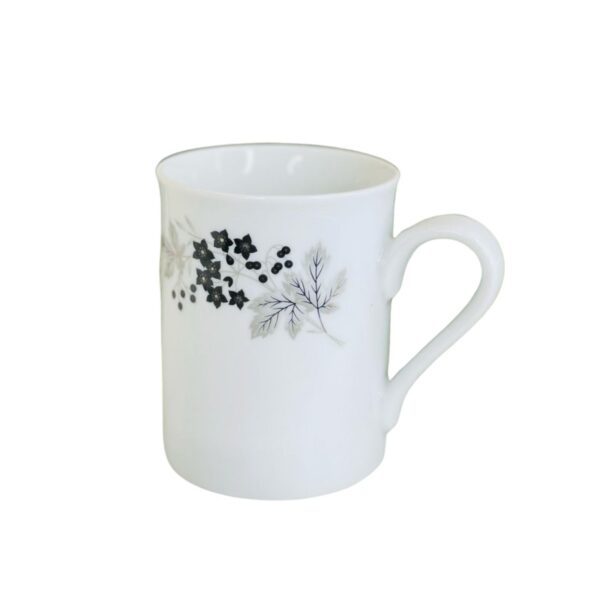 Porcelai Flower Printed Ceramic White Color Coffee Mug
