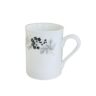 Porcelai Flower Printed Ceramic White Color Coffee Mug
