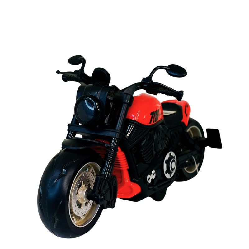 harly red bike