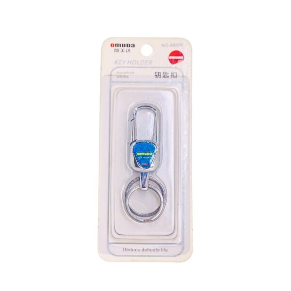 Omuda Dual Ring Premium Hook Metal Key Ring For Bike Car