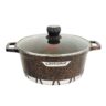 Love Smile Classic Design Aluminum Non-Stick Marble Coated Cookware
