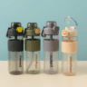 Transparent Water Bottle with Hand Grip Flip Spout Top 700ml | BPA-Free