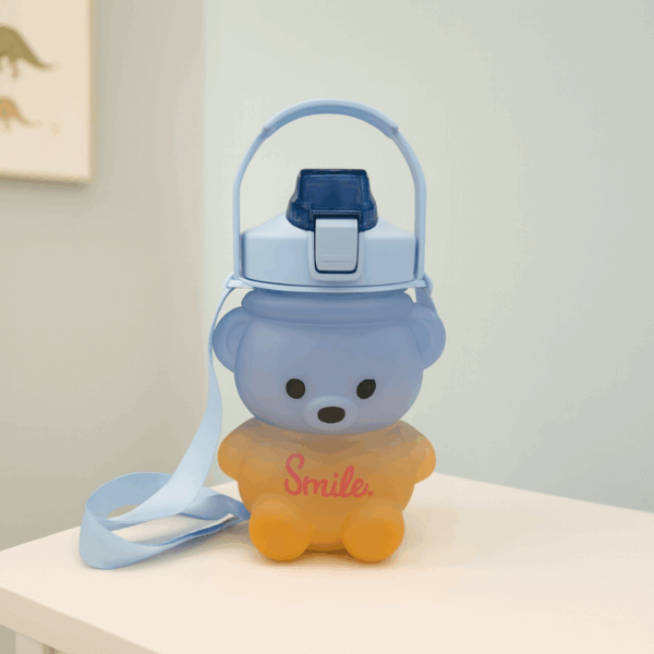 Bear Water Bottle with Straw 580ml | BPA-Free - Image 2