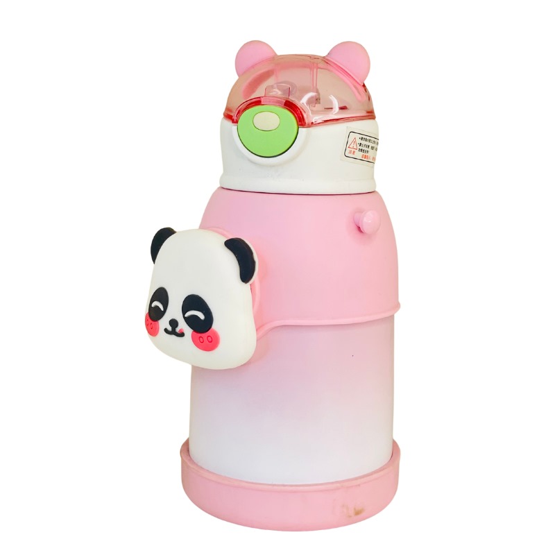 pink panda water flask