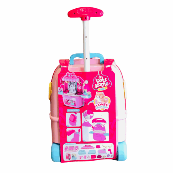 Trolley Case Cat Dog Set 2 IN 1 Funny Play Home Toys | Kids Toy For Children's - Image 2