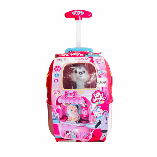 Trolley Case Cat Dog Set 2 IN 1 Funny Play Home Toys | Kids Toy For Children's