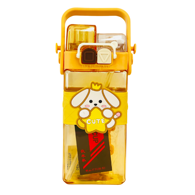 yellow baby bottle