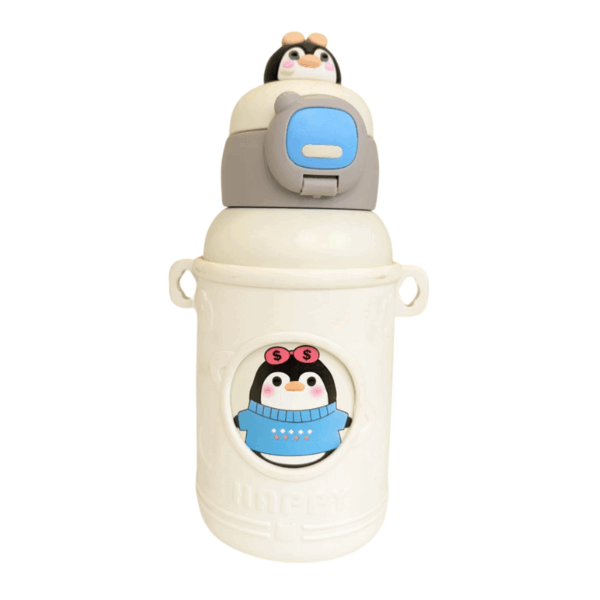 Kids Water Bottle with Straw And Stainless Steel 520ml - Image 3
