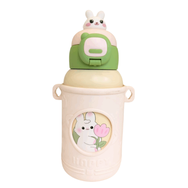 Kids Water Bottle with Straw And Stainless Steel 520ml - Image 4