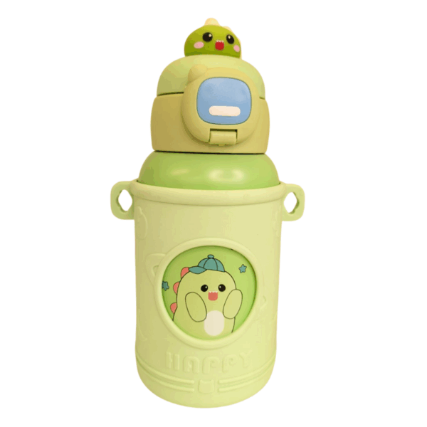 Kids Water Bottle with Straw And Stainless Steel 520ml - Image 5