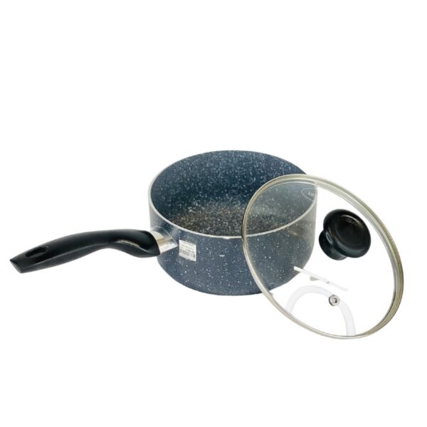 Kiam Marble Coated Nonstick Saucepan with Tempered Glass Lid| 18cm