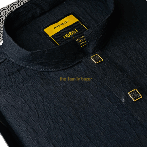 Black PREMIUM Panjabi Collection in BD | NOBIN - Image 2