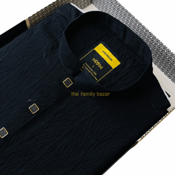 Black PREMIUM Panjabi Collection in BD | NOBIN - Image 3