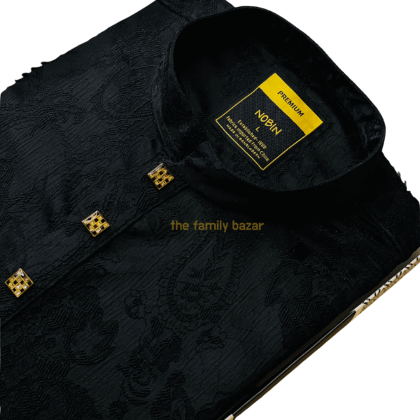 PREMIUM Black Panjabi Collection in online | NOBIN