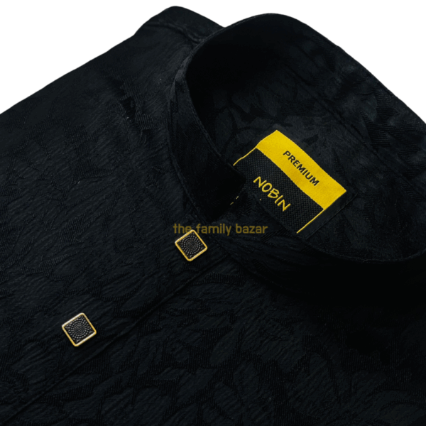 PREMIUM Design Black Panjabi Collection | NOBIN - Image 2