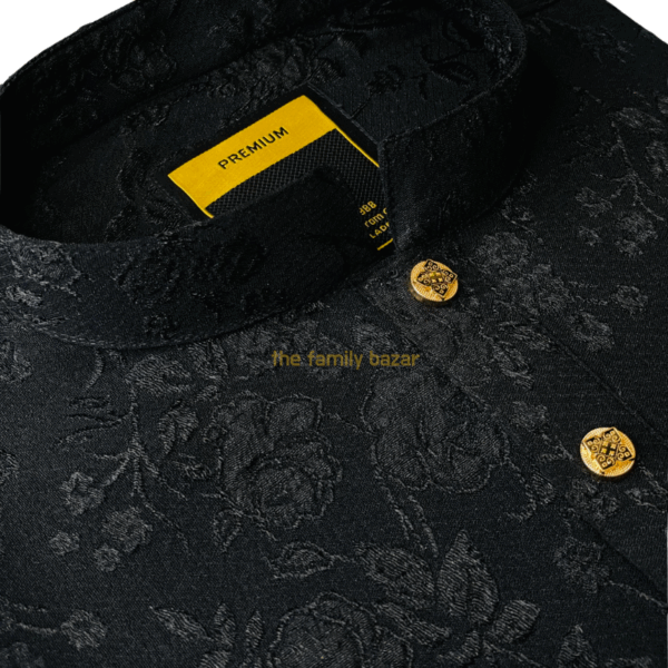 PREMIUM Quality Black Panjabi Collection | NOBIN - Image 2