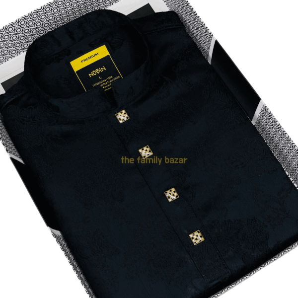 PREMIUM Black Panjabi Collection in Dhaka | NOBIN - Image 2